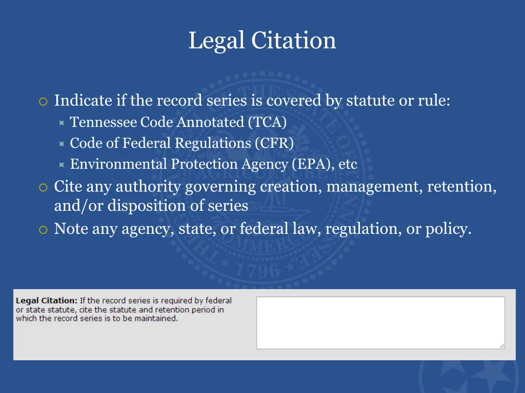 legal citation