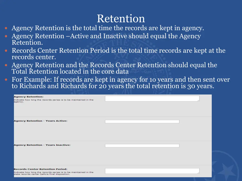 retention 1