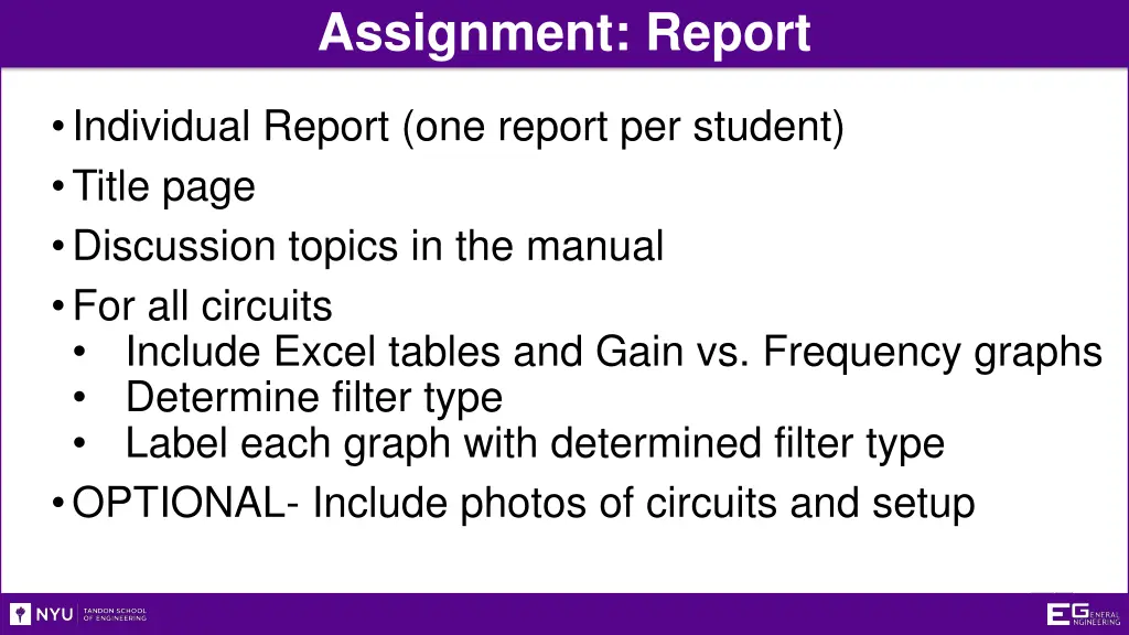 assignment report