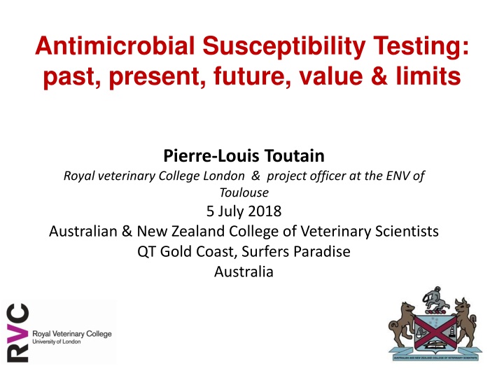 antimicrobial susceptibility testing past present