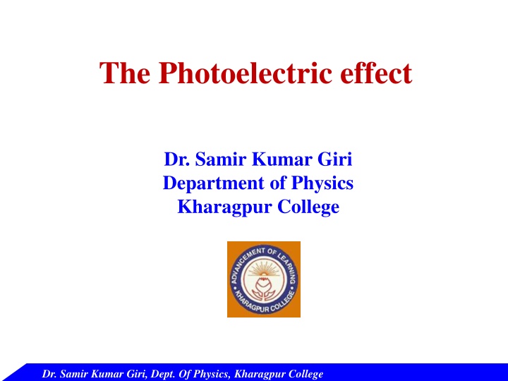 the photoelectric effect