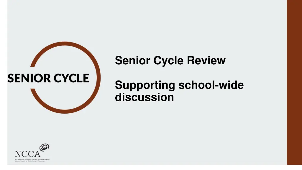 senior cycle review