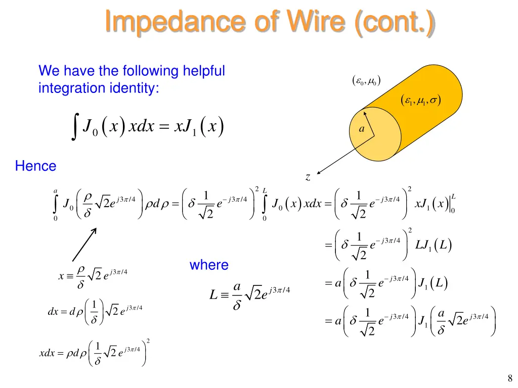 impedance of wire cont 5