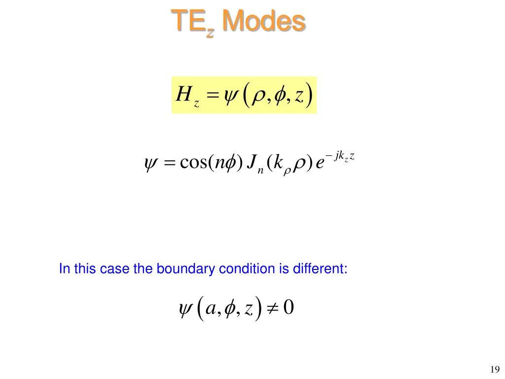 te z modes