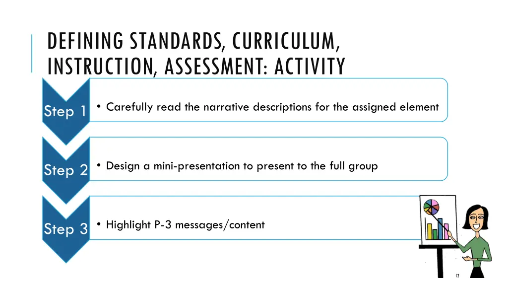 defining standards curriculum instruction