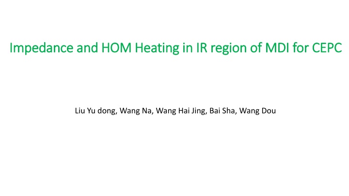 impedance and hom heating in ir region