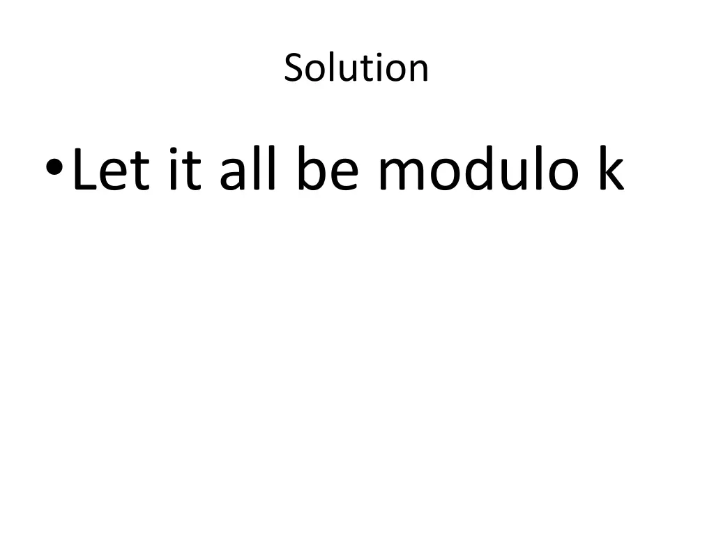 solution