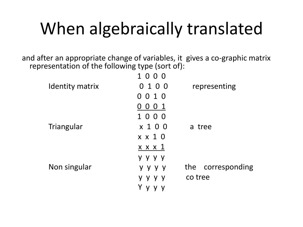 when algebraically translated