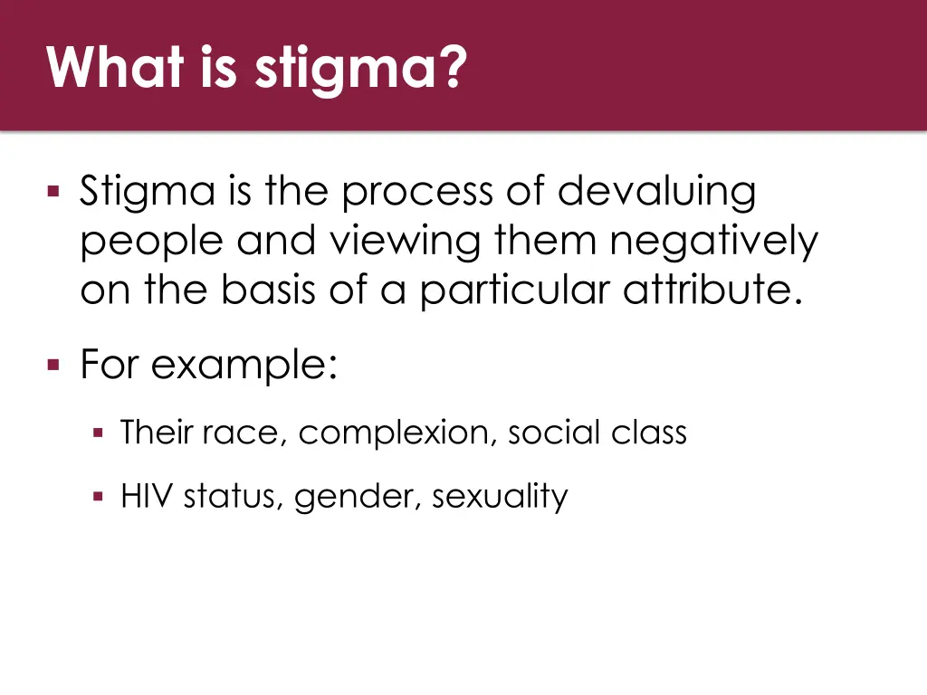 what is stigma