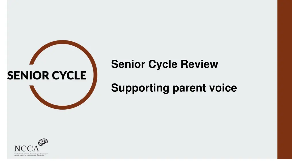 senior cycle review