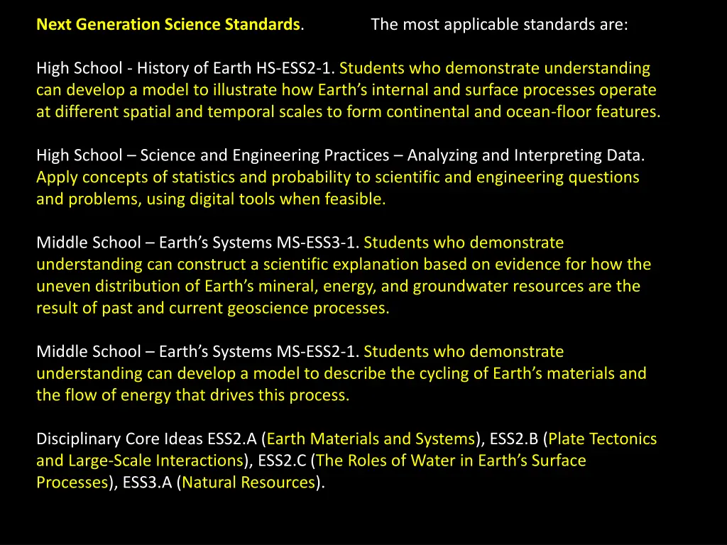 next generation science standards the most