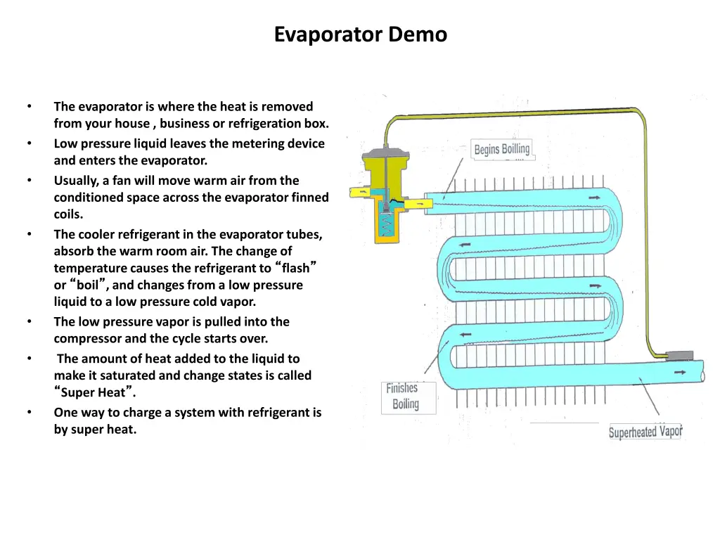 evaporator demo