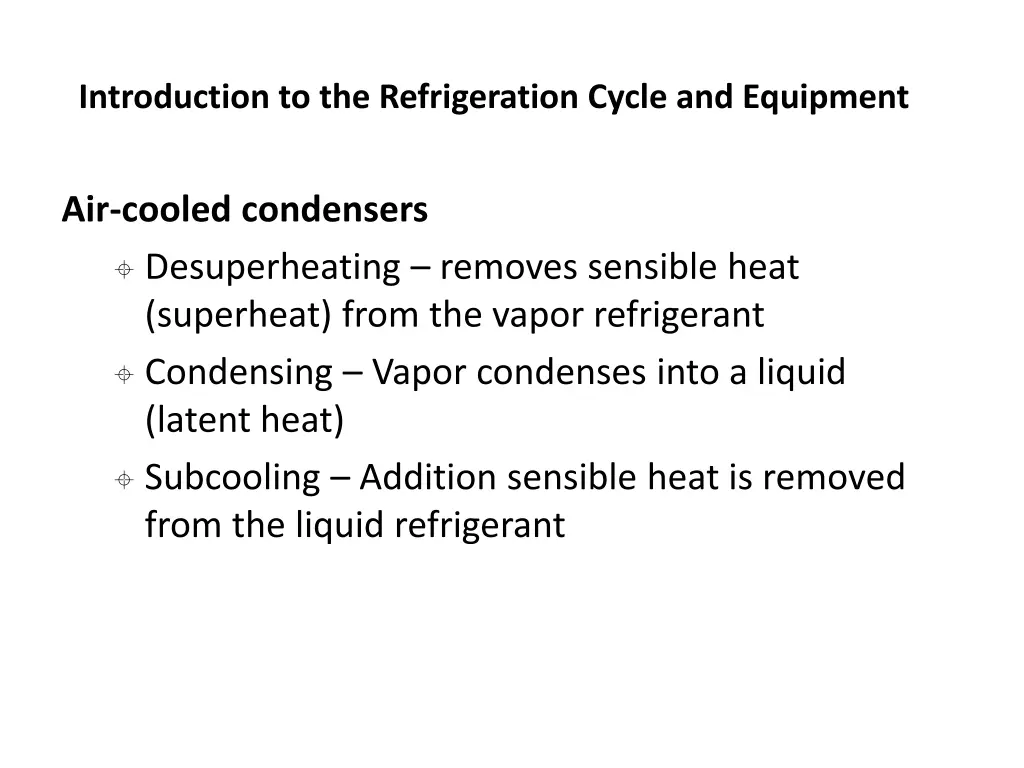 introduction to the refrigeration cycle 12