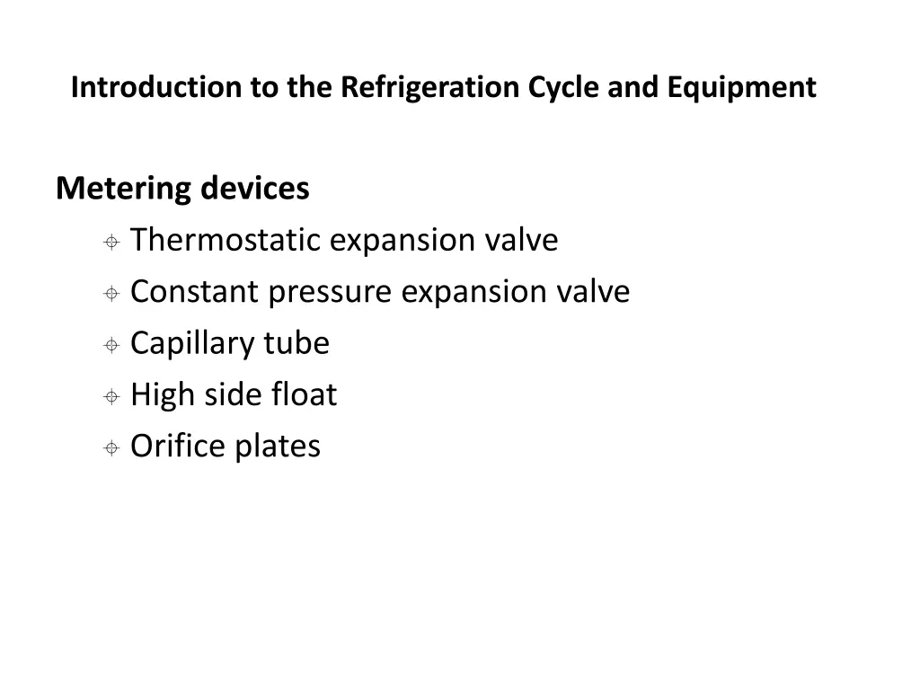 introduction to the refrigeration cycle 17