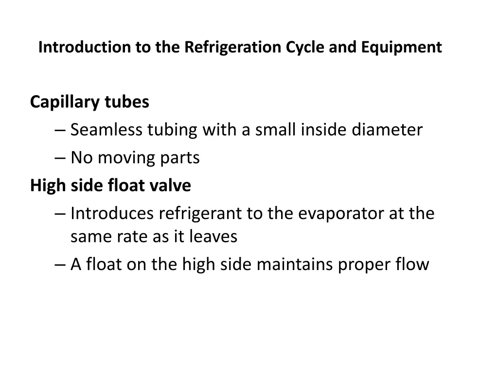 introduction to the refrigeration cycle 20