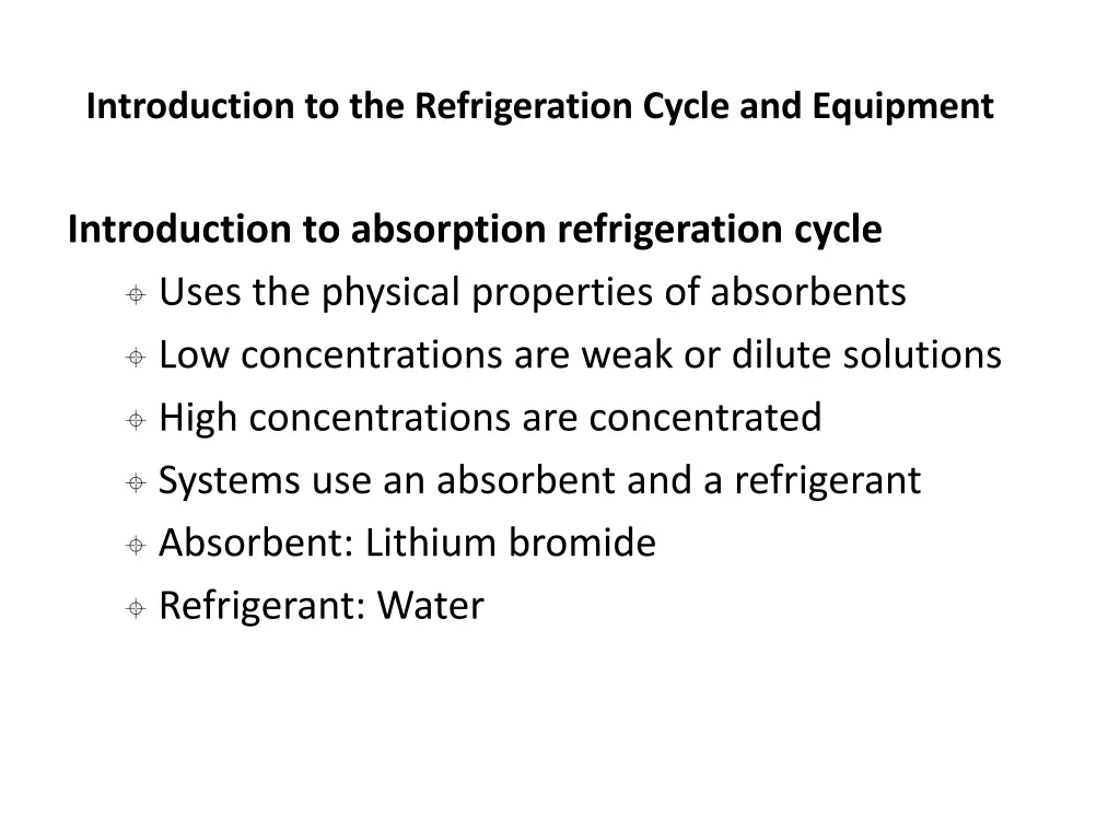 introduction to the refrigeration cycle 24