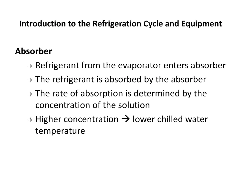 introduction to the refrigeration cycle 27