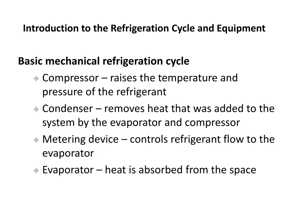 introduction to the refrigeration cycle 6