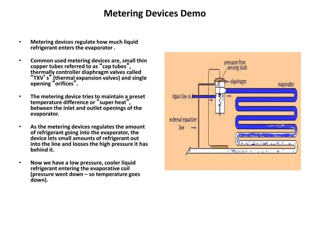 metering devices demo