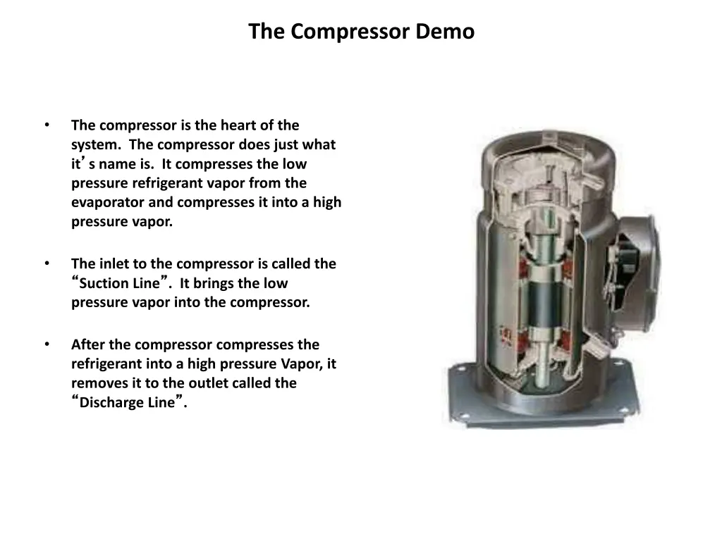 the compressor demo