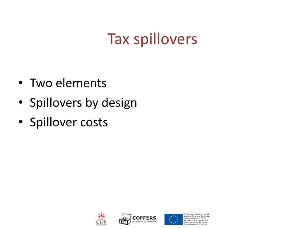 tax spillovers