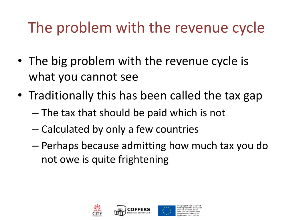 the problem with the revenue cycle