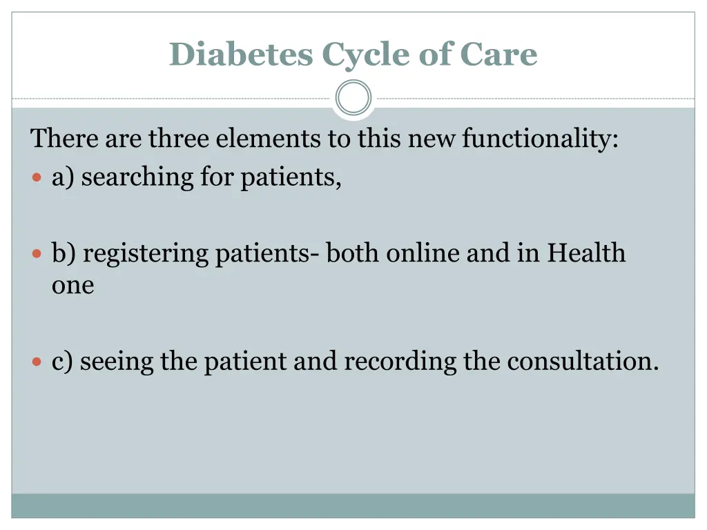 diabetes cycle of care