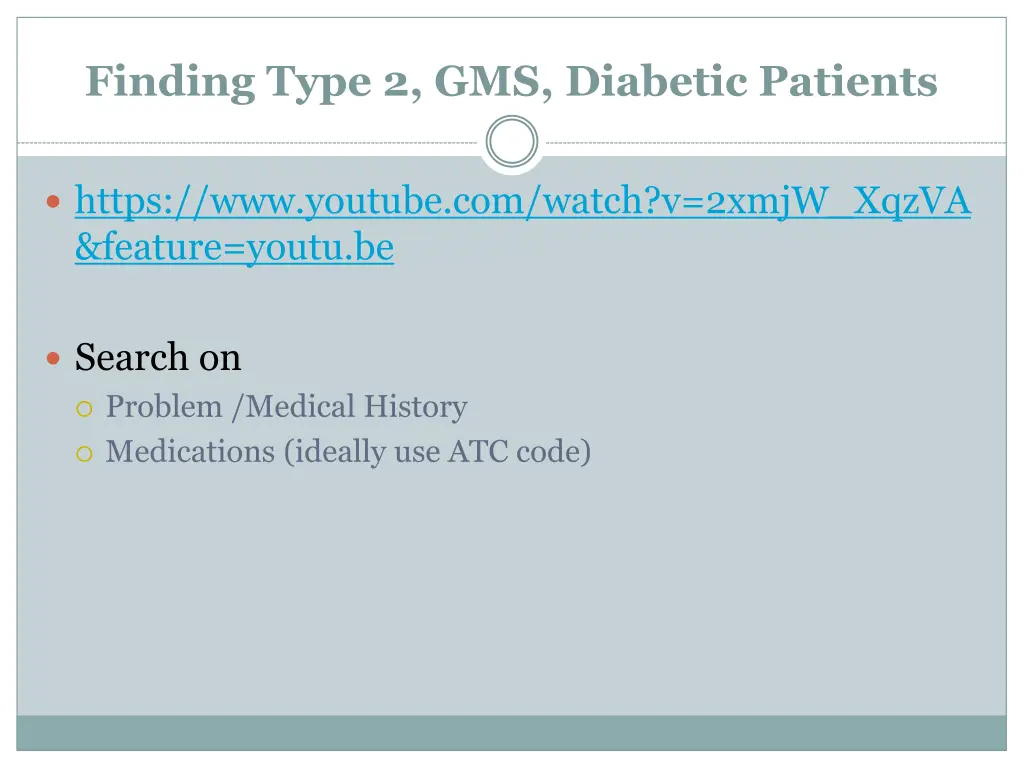 finding type 2 gms diabetic patients