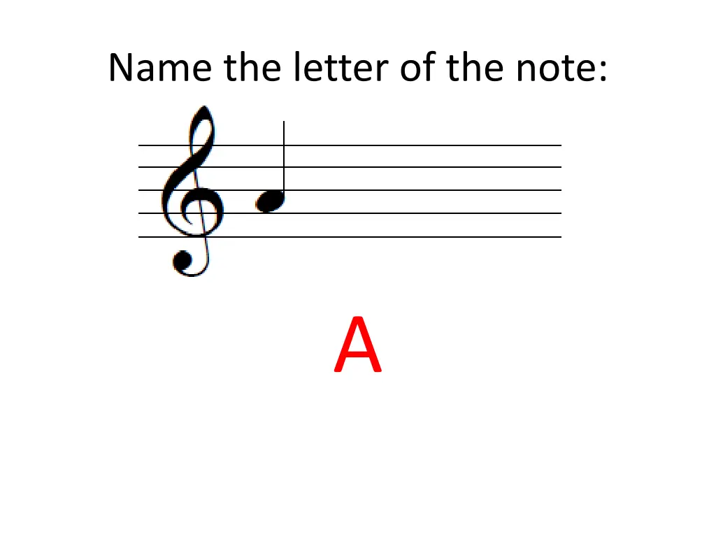 name the letter of the note