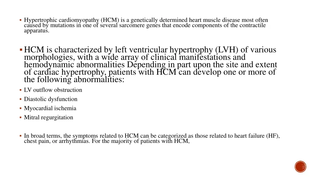 hypertrophic cardiomyopathy hcm is a genetically