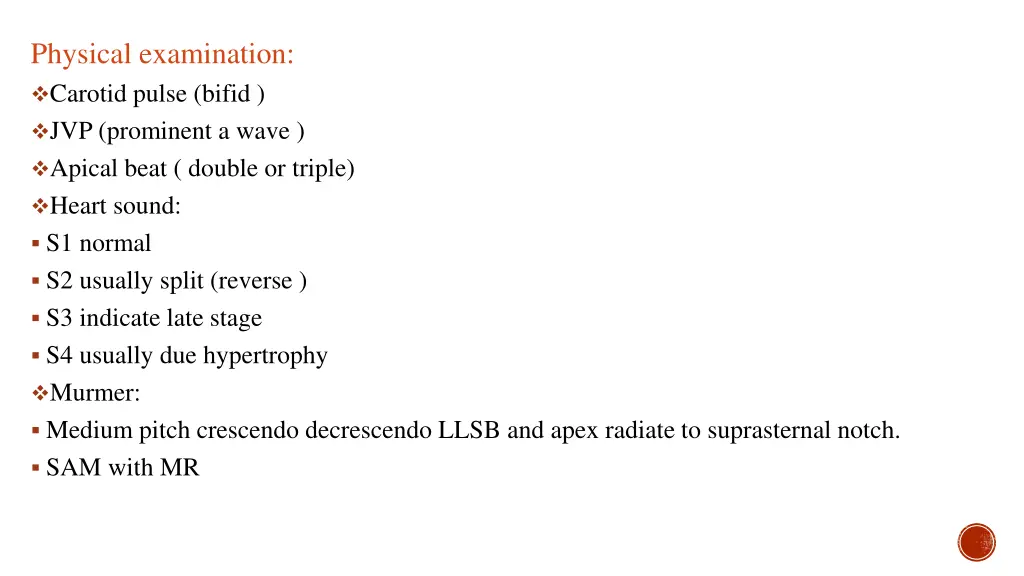 physical examination carotid pulse bifid