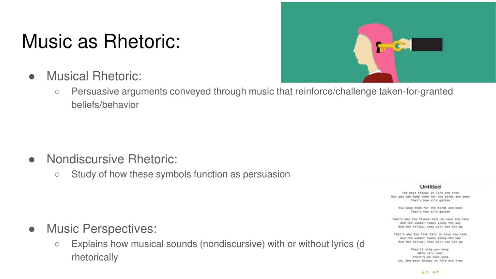 music as rhetoric