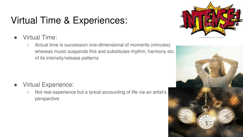 virtual time experiences