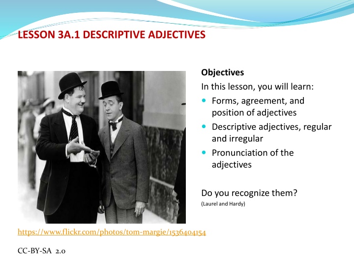 lesson 3a 1 descriptive adjectives