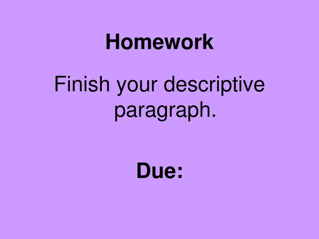 homework