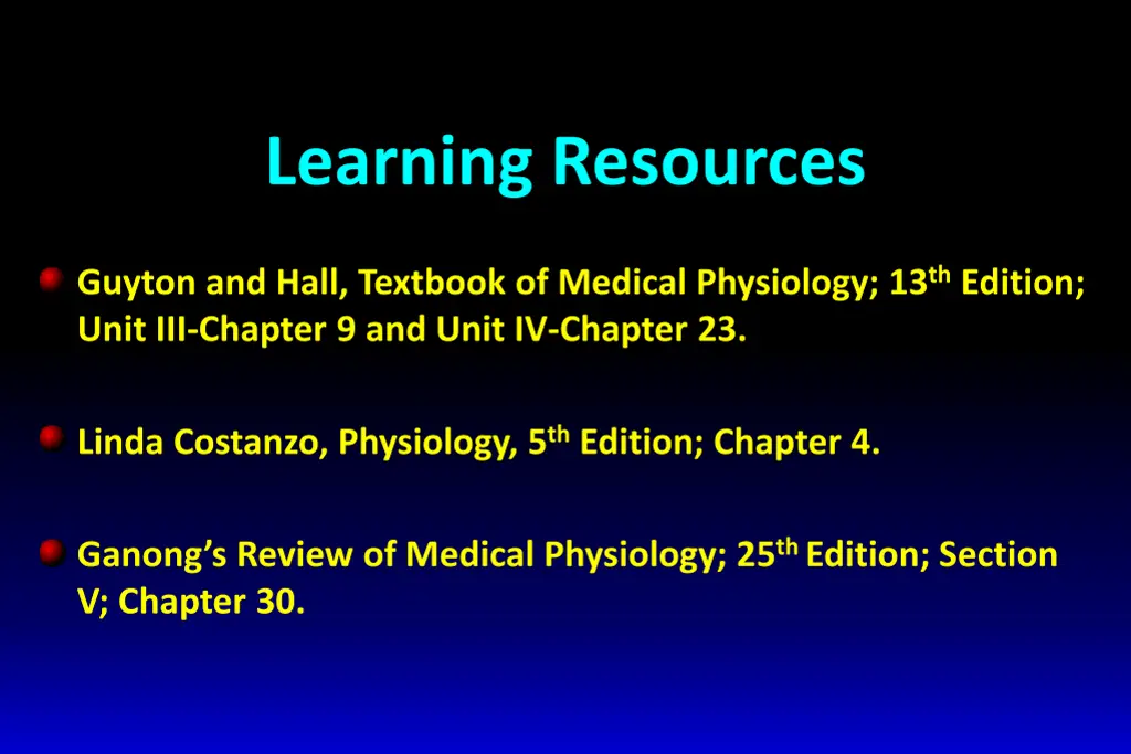 learning resources