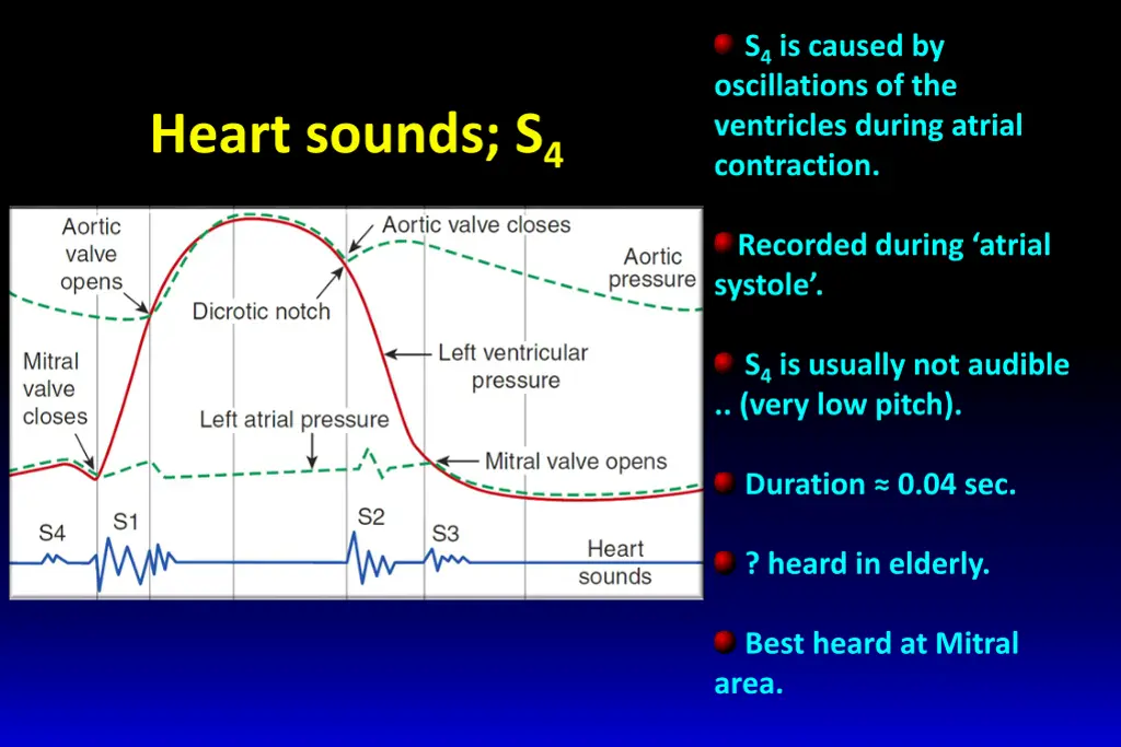 s 4 is caused by oscillations of the ventricles