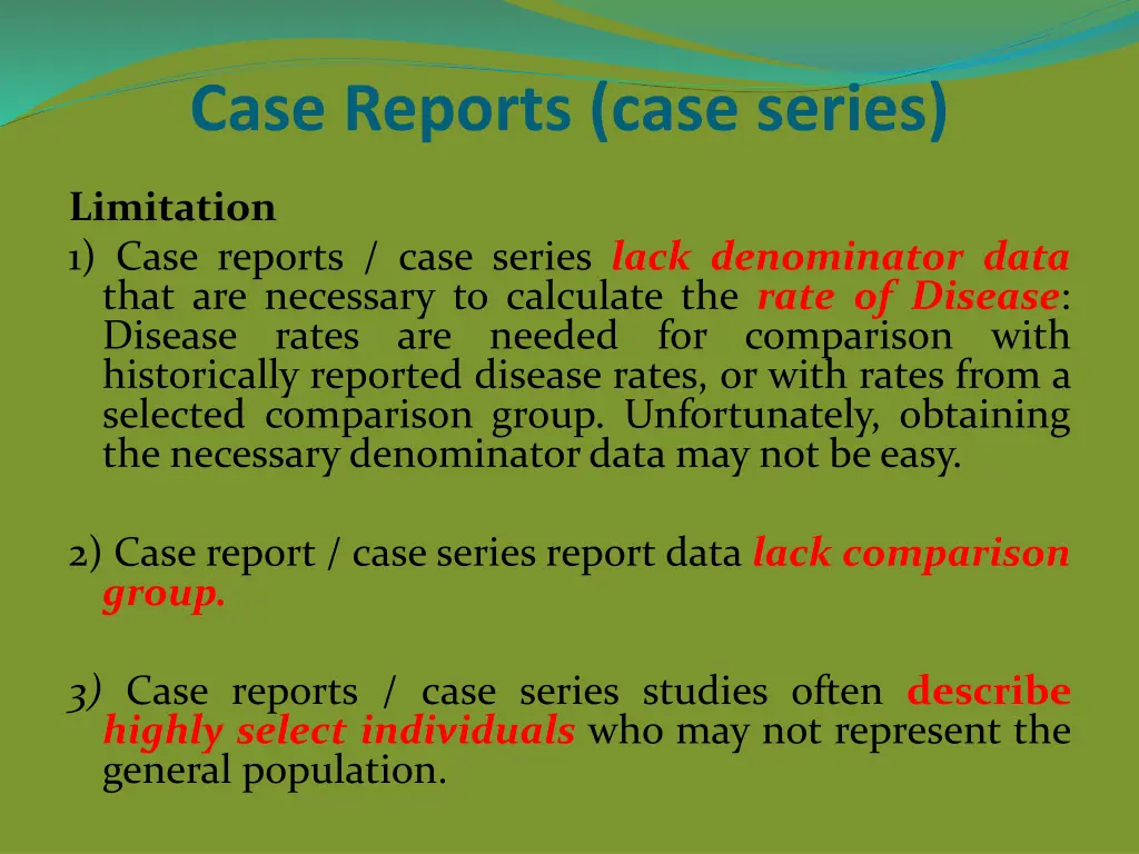 case reports case series