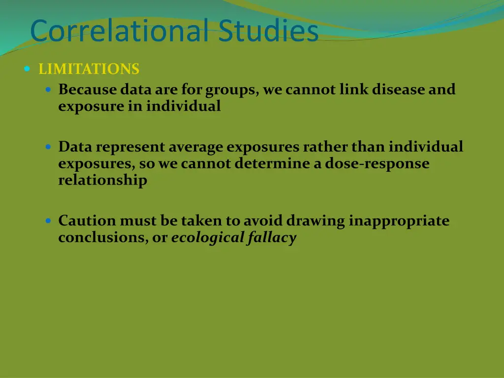 correlational studies