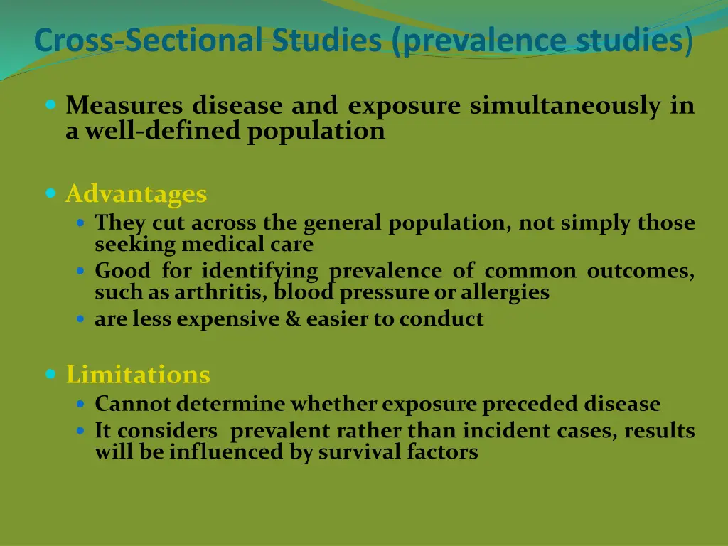 cross sectional studies prevalence studies 1