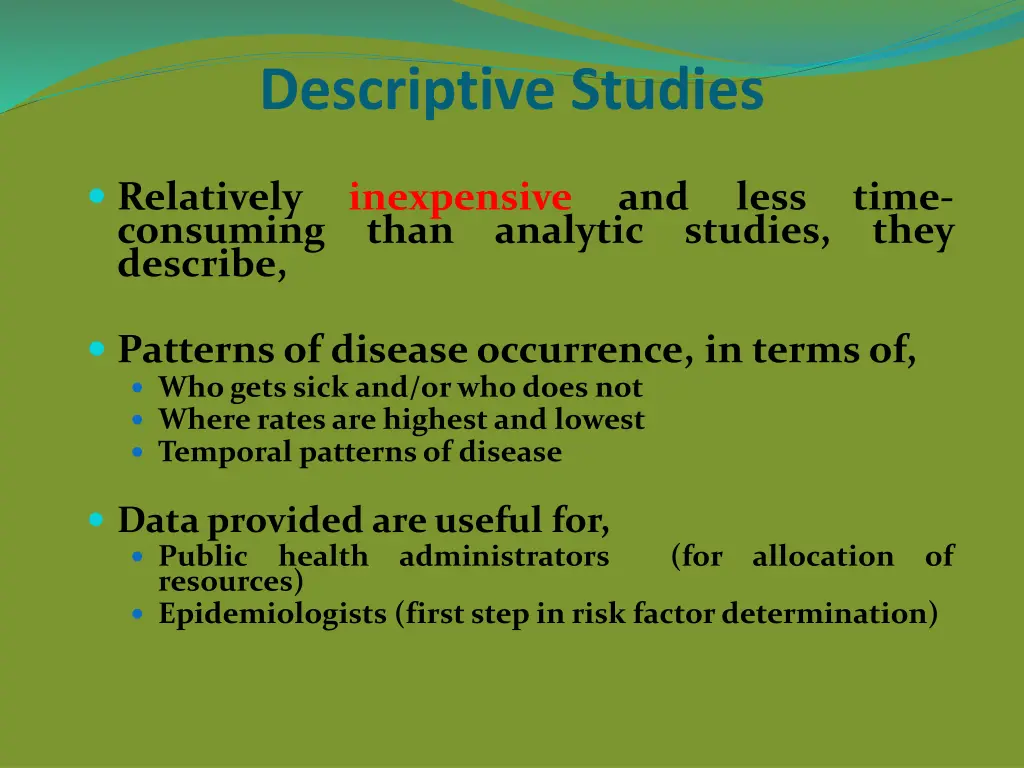 descriptive studies 1