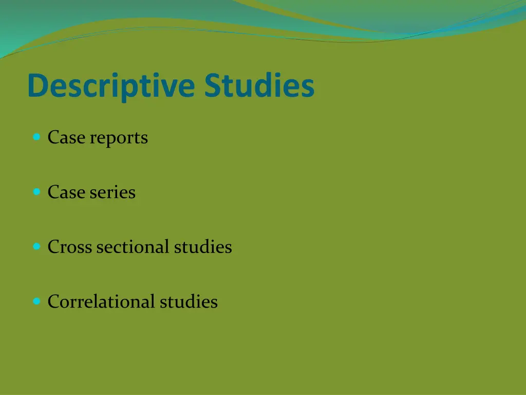 descriptive studies 2