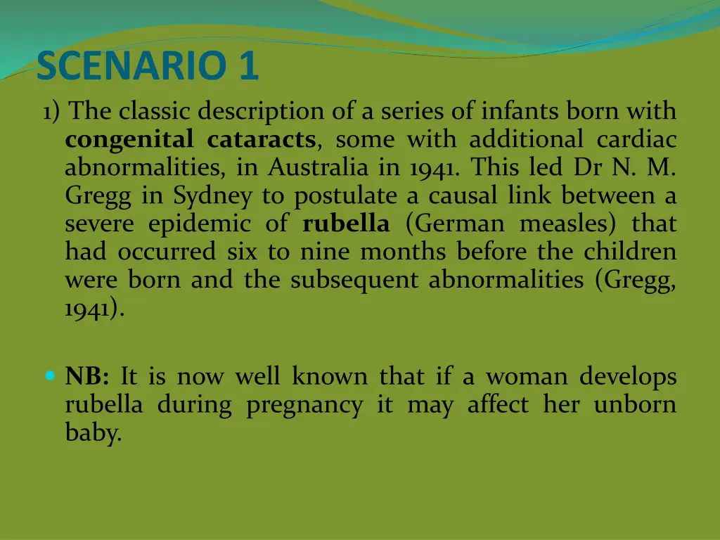 scenario 1 1 the classic description of a series