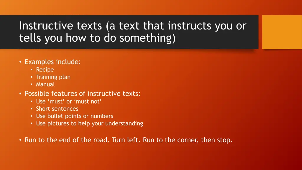 instructive texts a text that instructs