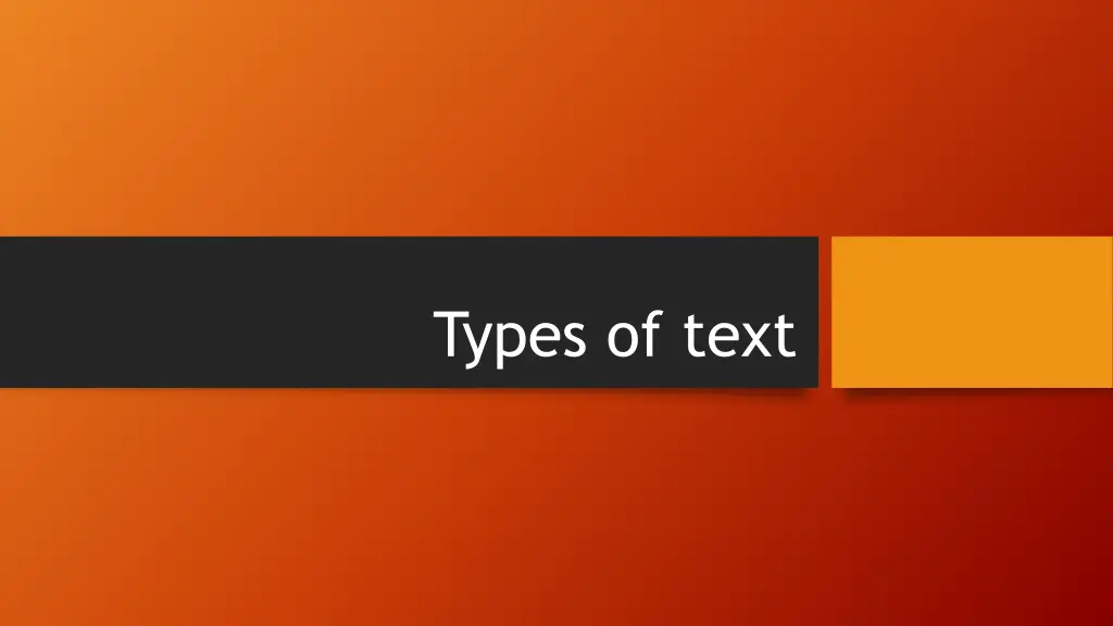 types of text