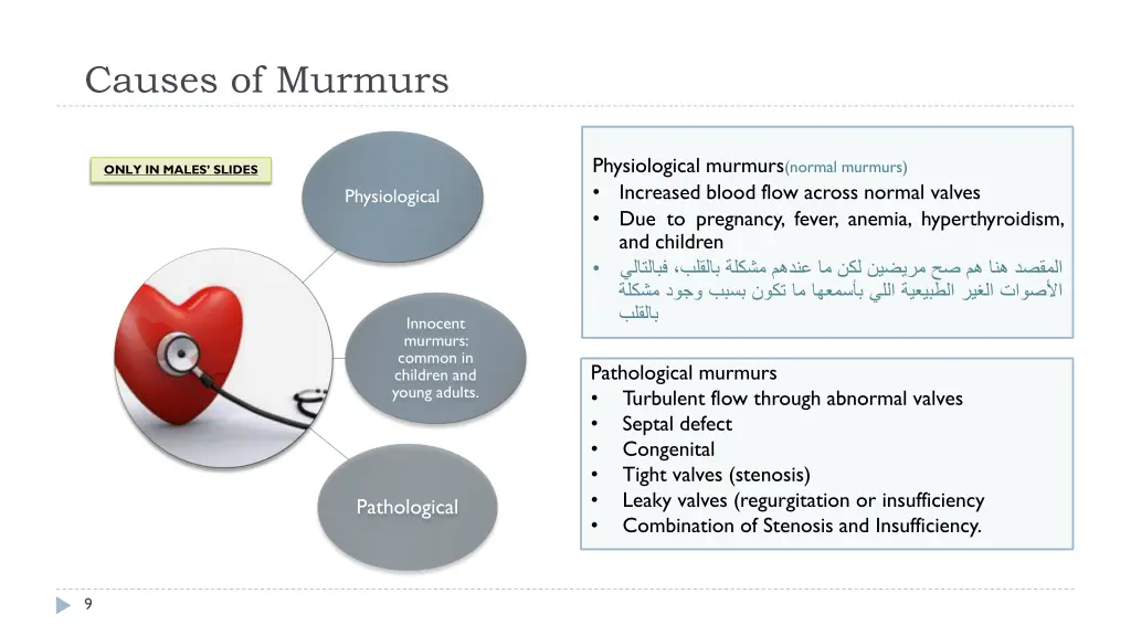 causes of murmurs