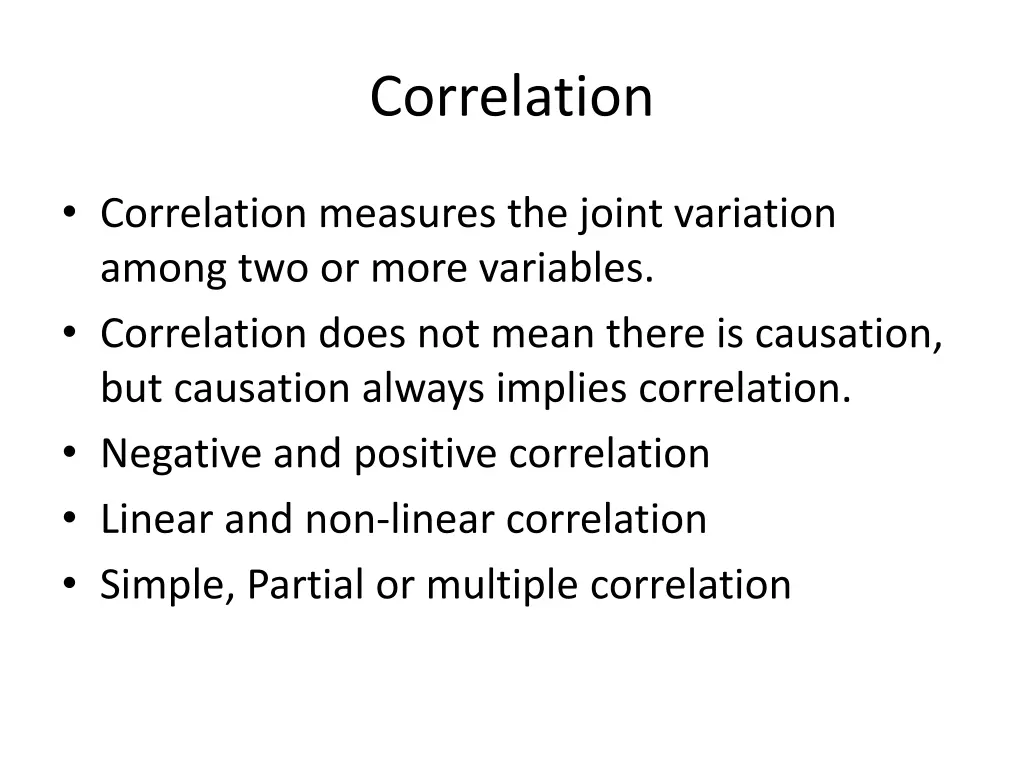 correlation