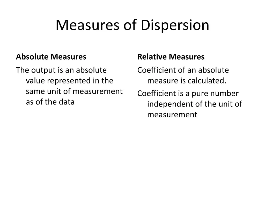 measures of dispersion 1