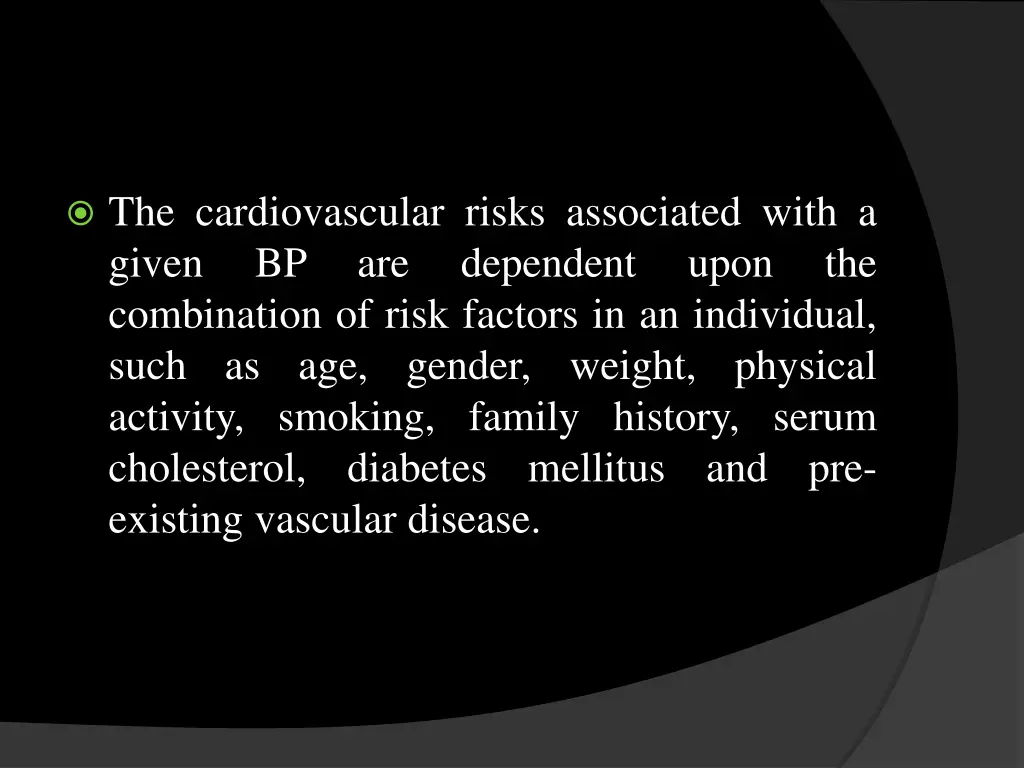 the cardiovascular risks associated with a given