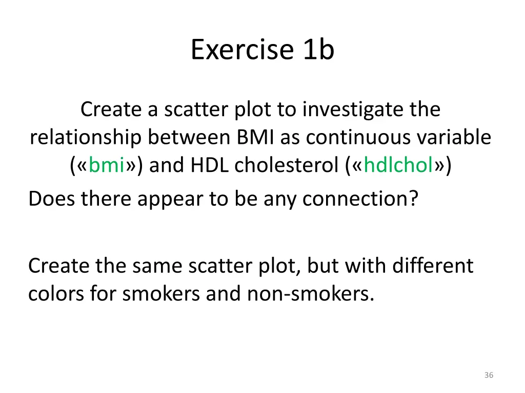 exercise 1b